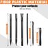 9 Pcs Plastic Scraper Tool Set, Non Scratch Sticker Scraper, Plastic Razor Blade Scraper for Window Floor Cleaning