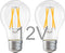 12V Low Voltage LED Light Bulbs, 4W E26 Edison Base, Soft Warm 2700K, 40W Equivalent, 2 Pack for RV Ceiling