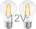 12V Low Voltage LED Light Bulbs, 4W E26 Edison Base, Soft Warm 2700K, 40W Equivalent, 2 Pack for RV Ceiling