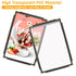 25 2 5.5" 8.5" CYEAH Pcs Cafe Style Menu Cover, Single Page View Transparent Restaurant Menu Covers, Restaurant Menu