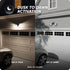 Globe Electric 240W Twin Head Black Hardwired Automatic Dusk to Dawn Security Flood Light