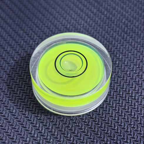 4Pcs Small Circular Bubble Levels, Mini Stick-on Bubble Spirit Level Measuring Layout Tools (25x10mm)