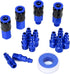 15 Pieces 1/4" NPT Aluminum Air Coupler and Plug Kit, Quick Connect Air Fittings, Industrial Quick Connector Set