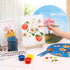 54 Pack Set 8 10 Inch Canvas with Easel x Canvas Boards with Wooden Easels, Paint Brushes Canvas Panel Painting Kit