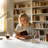 Book Lovers Gifts Literary Acrylic Heart Paperweight, Reading Essential & Bookshelf Accent for Bookworms and Bookish