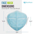 4 3 50 (5 Packs 10) Breatheze Ply Medical Isolation Face Mask Made in USA Level Fluid Resistant FDA Registered