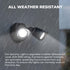 16W 1900LM, IP65 (1 Pack) LED Flood Lights Outdoor, Waterproof Dusk to Dawn Dual Head Security Lights, Exterior Wall