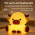 Znpum Dimmable Highland Cow Night Light, Huggwaii Squishy Silicone Lamp for Kids - Touch Sensor Cute Animal Lamp, Soft