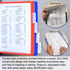 Ultimate Office AdjustaView 10-Pocket Wall Reference Organizer with Easy-Load Pockets & Mounting Screws