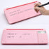 TOWON Pink Desk Dry Erase Board with Detachable Calculator, Small Glass Desktop Whiteboard, 17 x 6 in