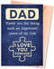BETHEGIFT Dad Card for Fathers Day - Fathers Day Card - Thank