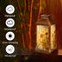 RAINFALLARING Solar Lantern Elegant Yellow White Rose Bouquet Sunflowers Glitter Accents Outdoor Waterproof Hanging