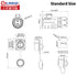 CNLINKO LP20 Series 4pin Waterproof Connector, IP68 Power Connector 20A 500V, UL CE Rohs Approved