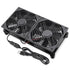 3 5V 120mm GDSTIME Quiet Router Fan Cooler with Speed Control, L/M/H, DC USB Powered Dual Computer Cooling Case Fan
