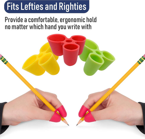 The Pencil Grip Writing Claw, Large Size Grips, Blue and Red, Set of 6 - TPG-21306