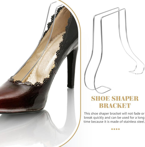 2Pcs Hemobllo Shoe Display Stand Shoe Rack for High Heels Practical Shoe Support for Shoe Store Showcase Stable Design