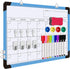 Magnetic Dry Erase Calendar Whiteboard, 16" x 12" Monthly Planner for Home, School, Office, Kitchen (Blue)