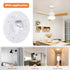 LICAEVEY 4.92 Inch 18W 3CCT 3000K 4000K 6000K Dimmable, (120V) Retrofit Light Kit, LED Ceiling Fan Light for Ceiling