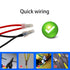 400Pcs Closed End Cap Crimp Terminals Red Copper Core and Nylon Wire Connectors Kit, 3 Sizes 22-16/16-14/12-10.