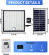 ReinHoo 5 23FT Cable,126 2000mAh Solar Motion Lights Outdoor Waterproof with Lighting Modes,Solar Flood Lights Outdoor