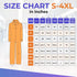 4X-Large, 5 Pack, 40 AMZ Medical Supply Disposable Coveralls Orange, Lightweight GSM PP+PE, Front Zipper, Open Wrists