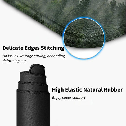 Extended Large Mouse Pad, Functional Desk Pad with Stitched Edges, XXL Mouse Pad (31.5x11.8 Inch) with Brilliant