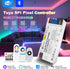 NaveiTech WS2811 WS2812B TM1934A SK6812 WS2805 UCS8904B Tuya SPI LED Strip Controller Mic WiFi UART Download APP