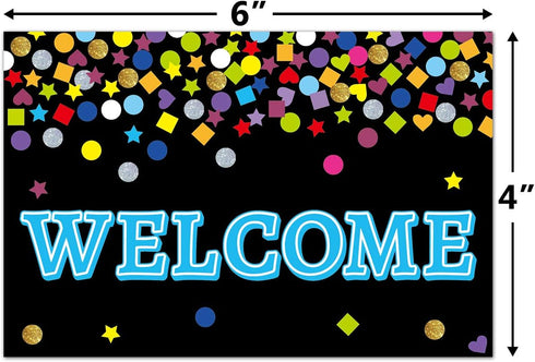 ceiba tree Chalkboard Welcome Postcards - Colorful Welcome to Our Class Cards for Kids Back to School