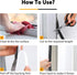 39.4FT Brush Weather Stripping, Self Adhesive Seal Strip for Windows and Doors, Soundproofing, Windproof, Grey