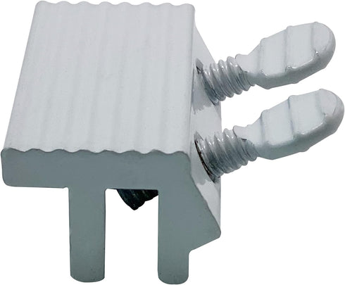 NU-SET Sliding Window Lock, Double Thumb Screw Window Lock for Home Security, White