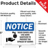 7 Inch 5 Inch 5 Pack Wash Hands And Use Hand Sanitizer With Symbol OSHA Notice Vinyl Decal Label x