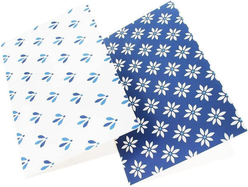 BEST PAPER GREETINGS 48 Pack Blue Stationery Notecards and Envelopes Set - 4x6-Inch Thank You Notes