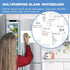 Magnetic Whiteboard for Fridge, Small Dry Erase Board with 4 Markers and 1 Eraser, 20 x 13 Inches