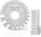 2Pcs Metal Gauge Thickness Tool, Highly Accurate Dual-Sided Round Wire Sheet Gage for Welding