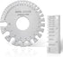 2Pcs Metal Gauge Thickness Tool, Highly Accurate Dual-Sided Round Wire Sheet Gage for Welding
