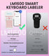 Rechargeable Pink Label Maker with Tape, Bluetooth Labeler Machine LM1600, Backlit Screen, Easy to Use, Inkless