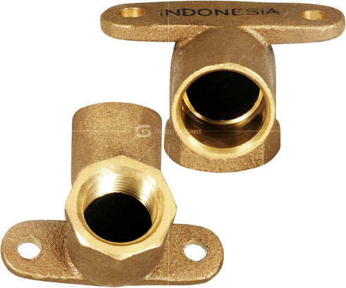 Everflow Supplies CFDL3412-NL 3/4 to 1/2" Cast Brass 90 Degree Reducing Elbow with Sweat Socket