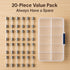 YUNFOOK 20 3A 125V 5x20 mm (3A) Pcs Fast-Blow Glass Fuses, Fuse Tube Replacement for Christmas Tree Lights, String