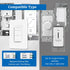 Dimmer 4-Speed Universal Ceiling Fan Control and Light Switch, Wall Control,Single Pole Fan & Light Switch Combo,Safety