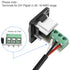 3.5mm 3 1/8" 3 -2 XMSJSIY D-Type Pole Stereo Audio Terminal Block Connector TRS Female Panel Mount to Pin Screw