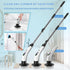 400RPM/Mins, 9 IPX7 Electric Spin Scrubber with Power LCD Display, Cordless Bathroom Cleaning Brush with Adjustable