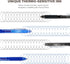 ParKoo Retractable Erasable Gel Pens, 0.7 mm Fine Point, 3 Black/3 Blue Ink Pens with 4 Bonus Refills