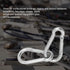 CNBTR 2 PCS 304 Stainless Steel Spring Snap Hook M8, 3.18 Inch Heavy Duty for Keys, Camping, Fishing, Hiking