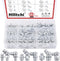 Hilitchi 123Pcs Metric Hydraulic Zerk Grease Fittings Assortment Kit