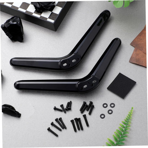 NULYLU 2 Pcs Tv Mount Stand for Tvs Tabletop Brackets with Screws No Drilling Required Stable Support Legs for LCD LED