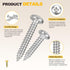 METALLIXITY Screws(M3/M4/M5/M6) 250Pcs, 304 Phillips Pan Head Self Tapping Stainless Steel Self Drilling Screw