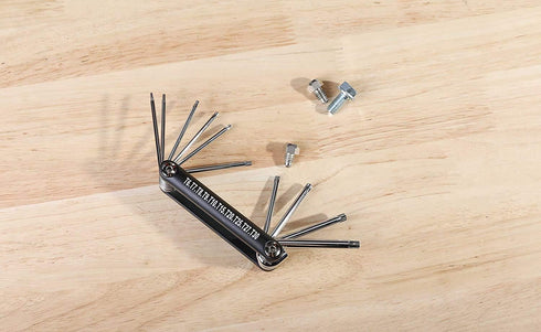 ARES 44000 10-Piece Tamper-Proof Folding Star Key Set, Corrosion-Resistant CR-V Steel, Sizes T-6 to T-30
