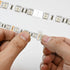 Dirvcp 20-Pack 4-Pin 8mm 5050 (8MM-4PIN) PBT Fireproof LED Strip Connectors, Solderless Gapless Adapter for Wide RGB