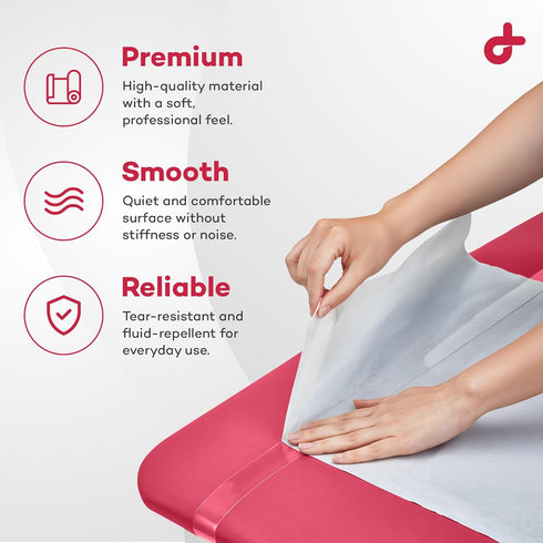 21" 125', 12 Dealmed Medical Exam Table Paper Roll | Disposable Covers for Doctors, Physicians, Diaper Changing