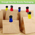 Plastic Refrigerator Magnet Clips Set, Multipurpose Paper Clips for Snacks Bag, Set of 6 (Red Blue Yellow)